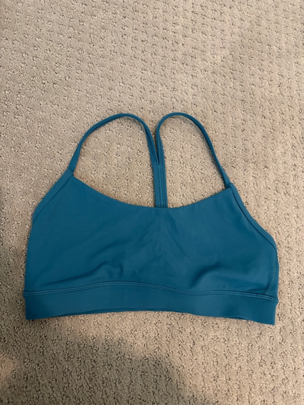 lululemon athletica Teal Slim-Strap Sports Bralette